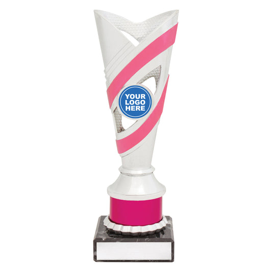 Curve Cups - Silver / Pink