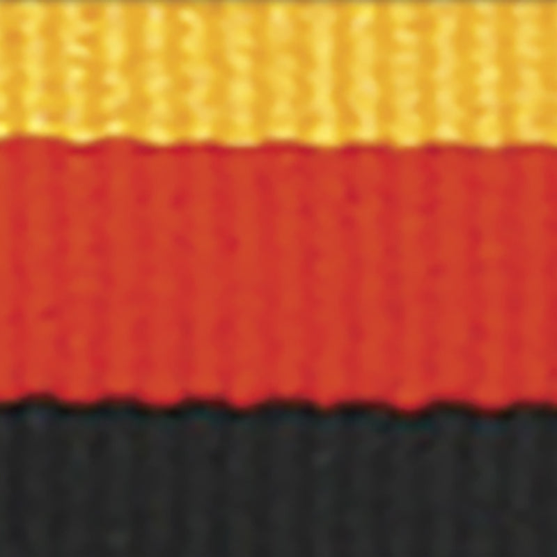 Gold / Red / Black Ribbon