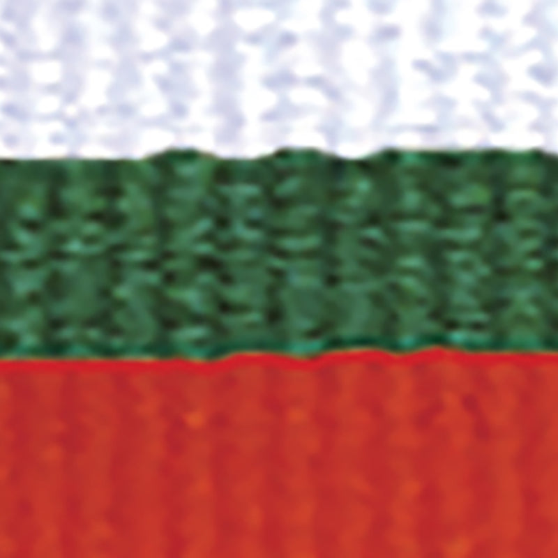 White / Green / Red Ribbon