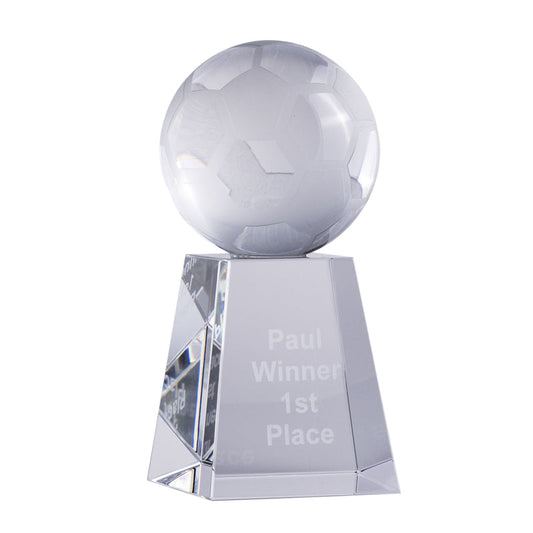 Crystal Soccer Ball on Stand