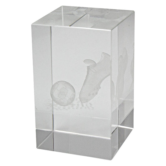 Football Crystal Block Award