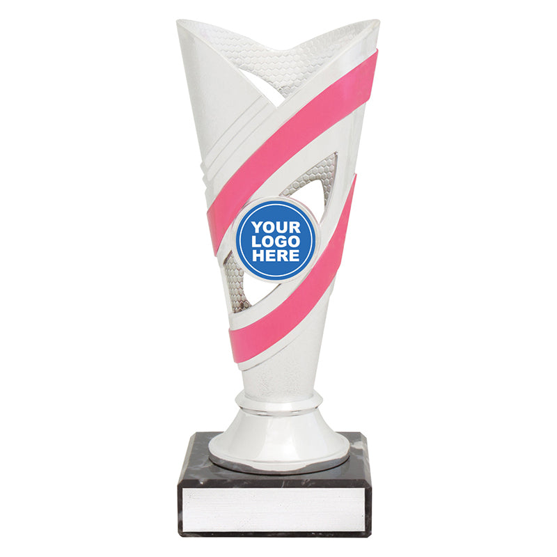 Curve Cups - Silver / Pink