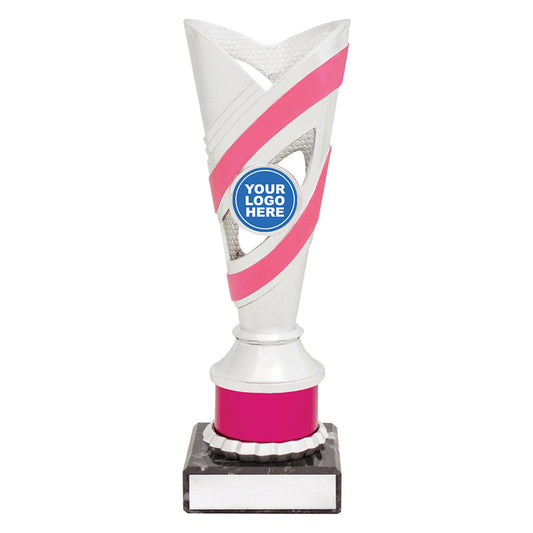 Curve Cups - Silver / Pink