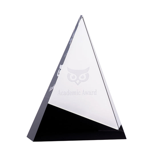 Black and Clear Crystal - Triangle