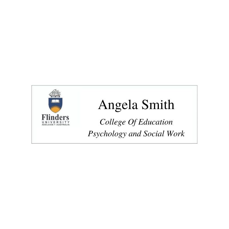 Flinders Uni (College of Education, Psychology and Social Work) Name Badge
