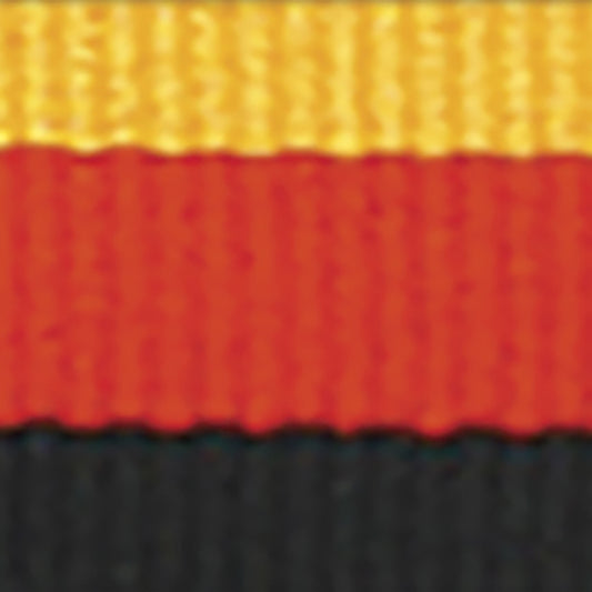 Gold / Red / Black Ribbon
