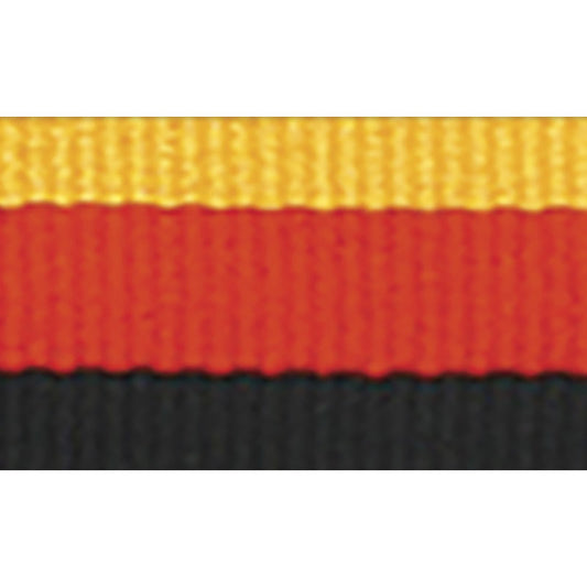 Gold / Red / Black Ribbon