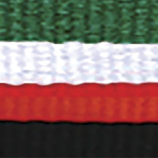 Green / White / Red / Black Ribbon