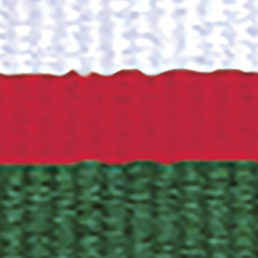 White / Red / Green Ribbon