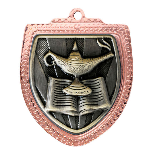 Shield Medal - Lamp of Knowledge