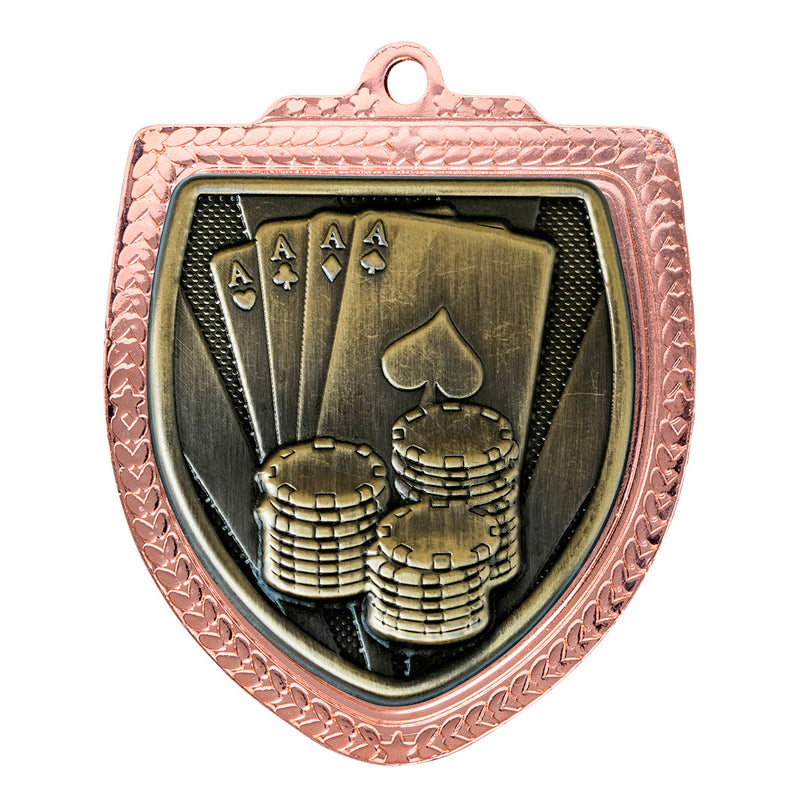 Shield Medal - Poker