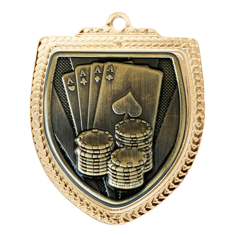 Shield Medal - Poker