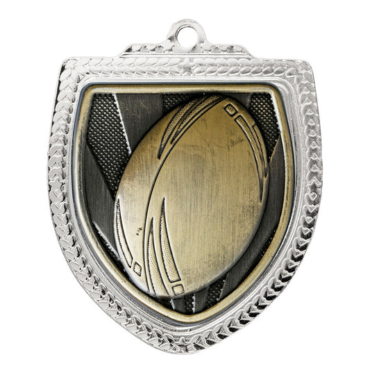 Shield Medal - Rugby Ball