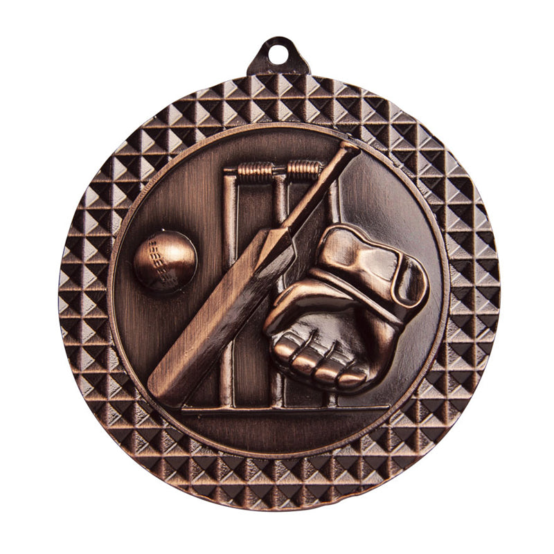 70mm Medal Cricket