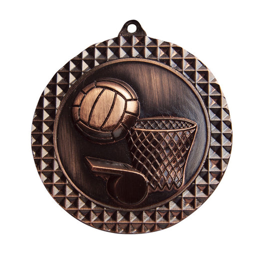 70mm Medal Netball