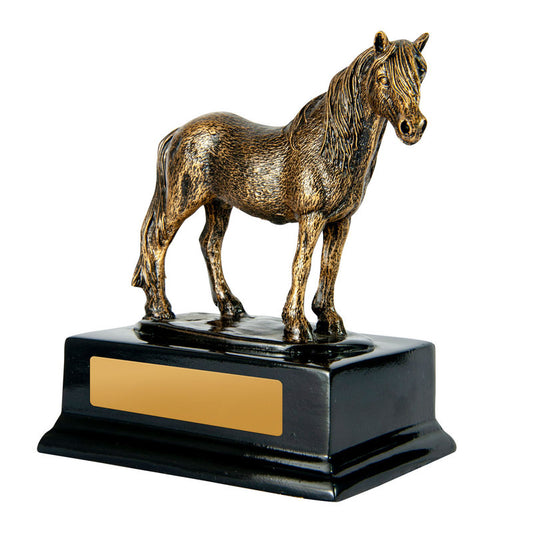 Horse on Base Gold-Black