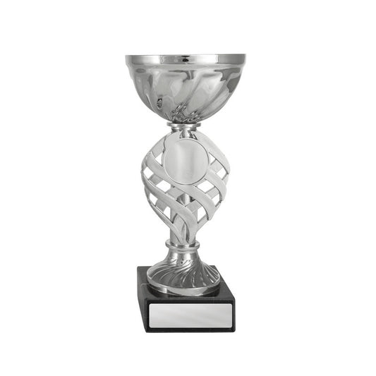 Cup on Base Assembled Silver-Black