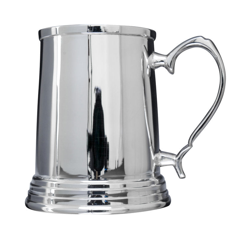 Shiny Silver Small Edwardian Tankard 200ml