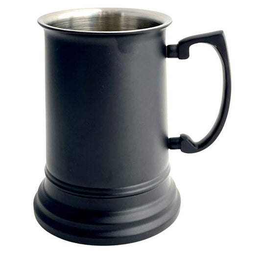 Stainless Steel Tankard Powder Coated Black