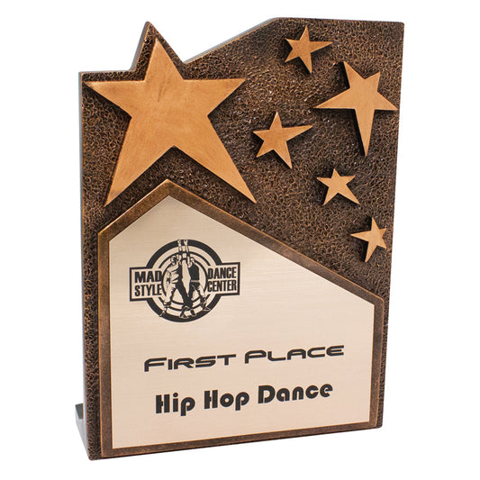 Star Cross Plaque - Bronze