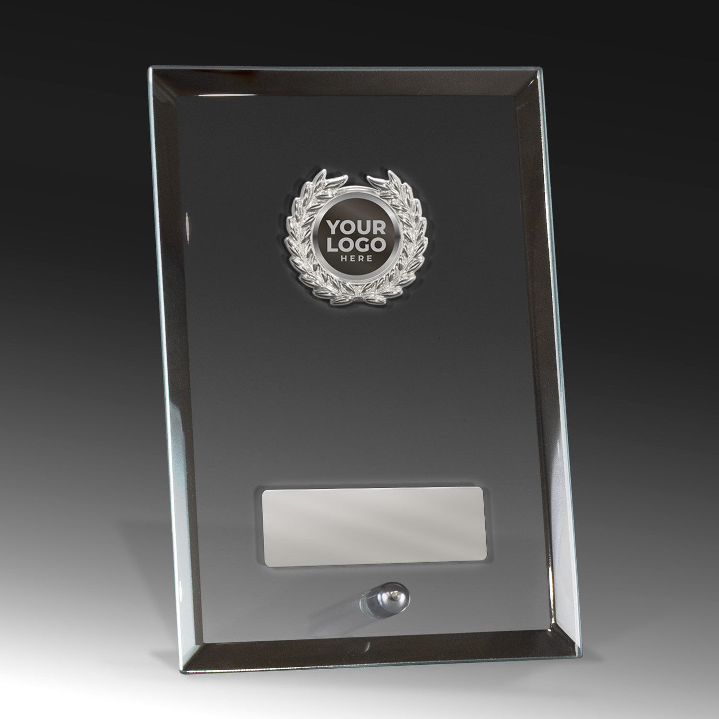 Mirror Rim Glass with Trim