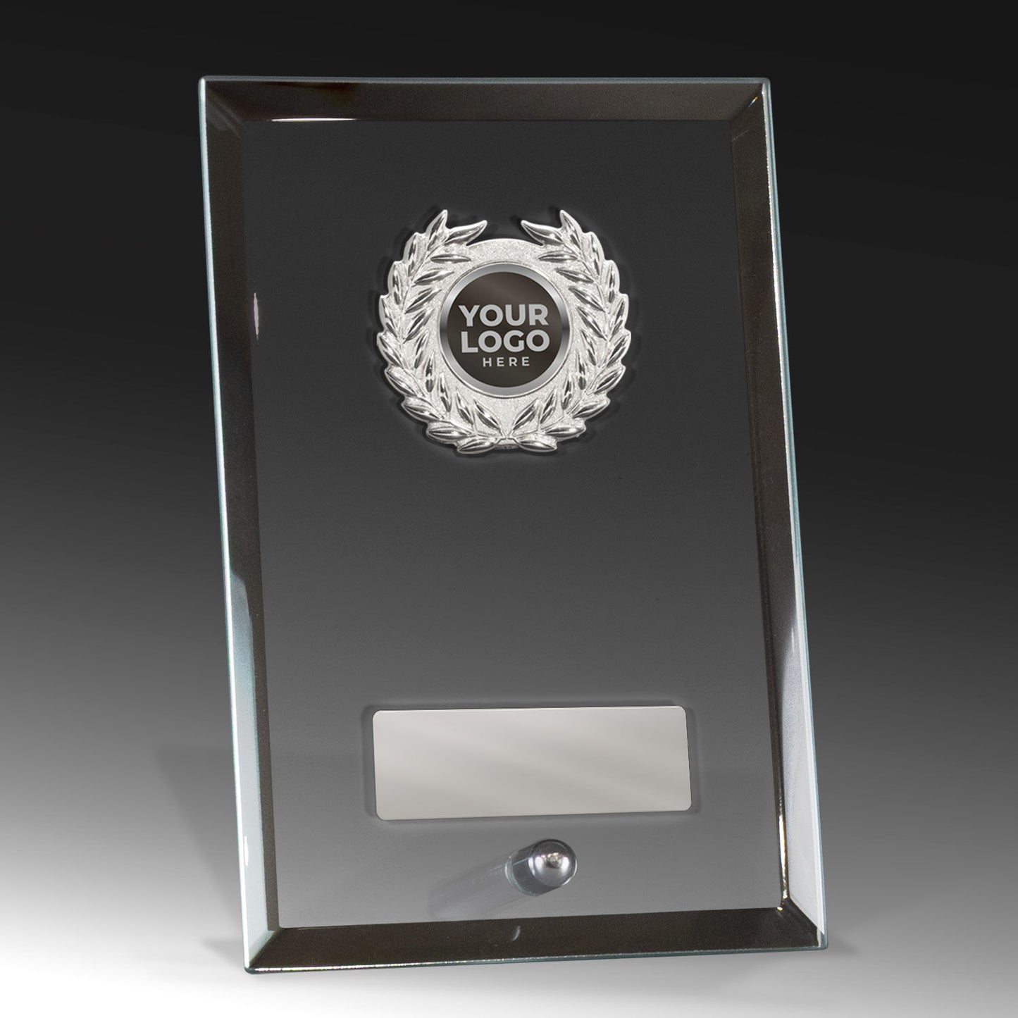 Mirror Rim Glass with Trim