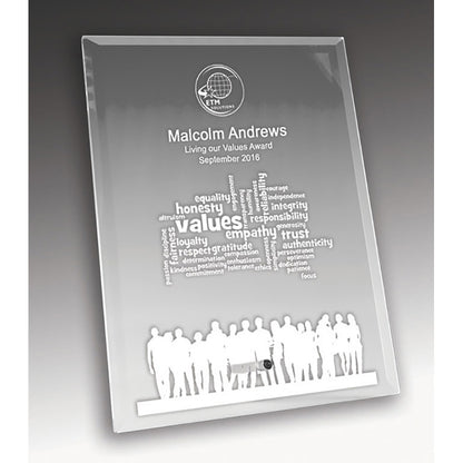 Laser Glass Rectangle-Clear