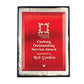 Laser Glass Rectangle Red