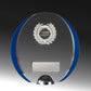 Clear-Blue Glass with Trim