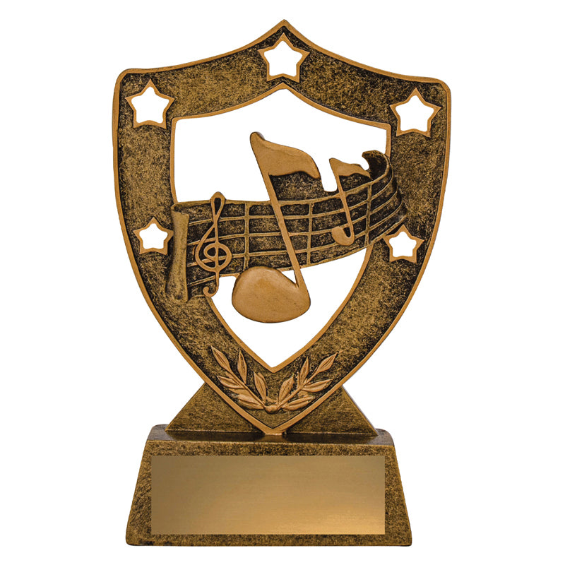 Music Gold Shield