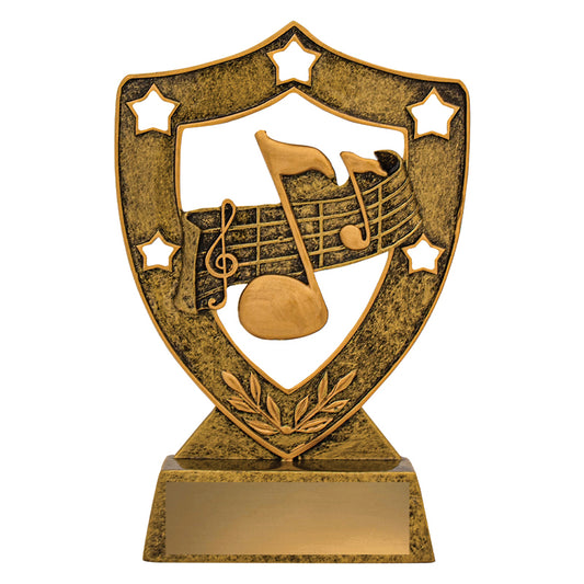 Music Gold Shield