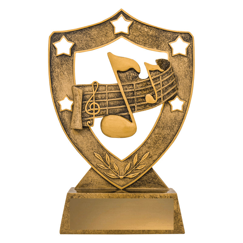 Music Gold Shield