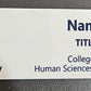 Flinders Uni Name Badge
