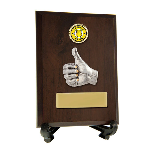 Plaque with Thumbs Up Trim