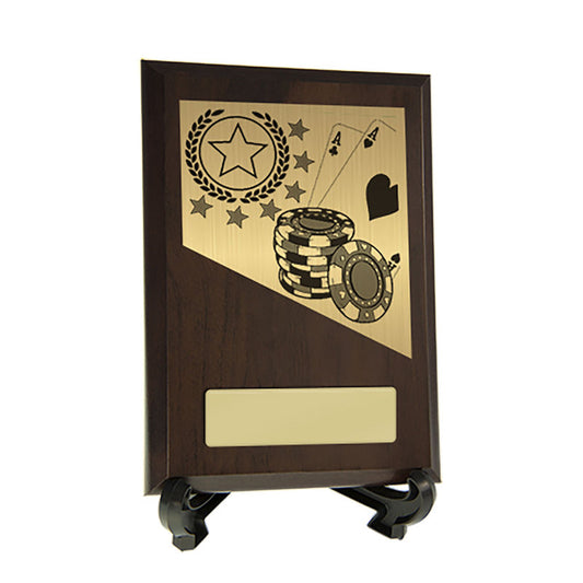Plaque with Poker Trim