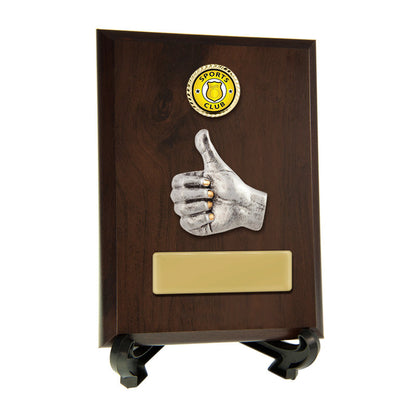 Plaque with Thumbs Up Trim