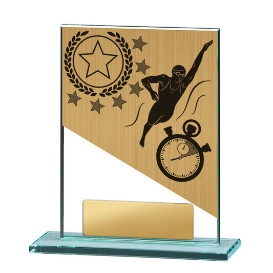 Swimming Theme on Glass