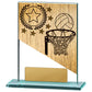 Netball Theme on Glass