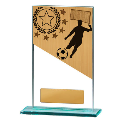 Football Theme on Glass