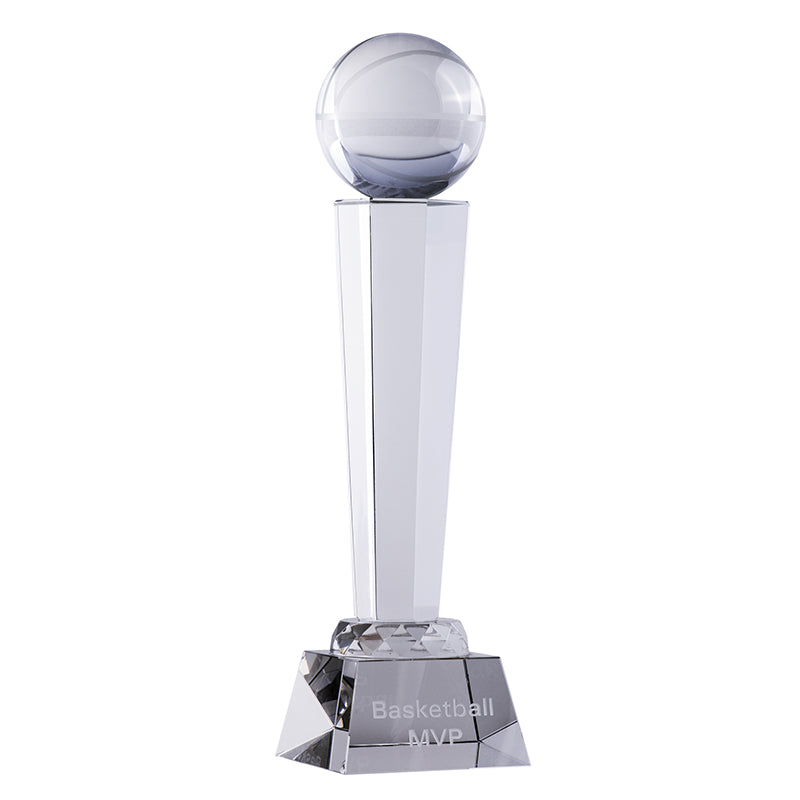 Crystal Basketball on Stand