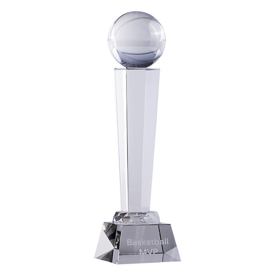 Crystal Basketball on Stand