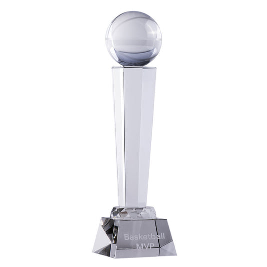 Crystal Basketball on Stand