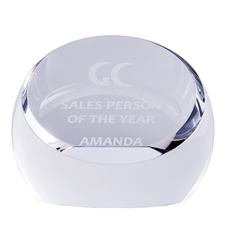 Crystal Paperweight Sphere