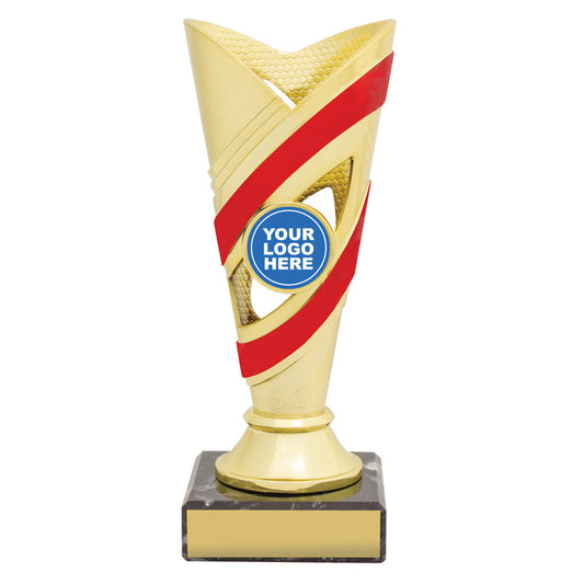 Curve Cups - Gold / Red
