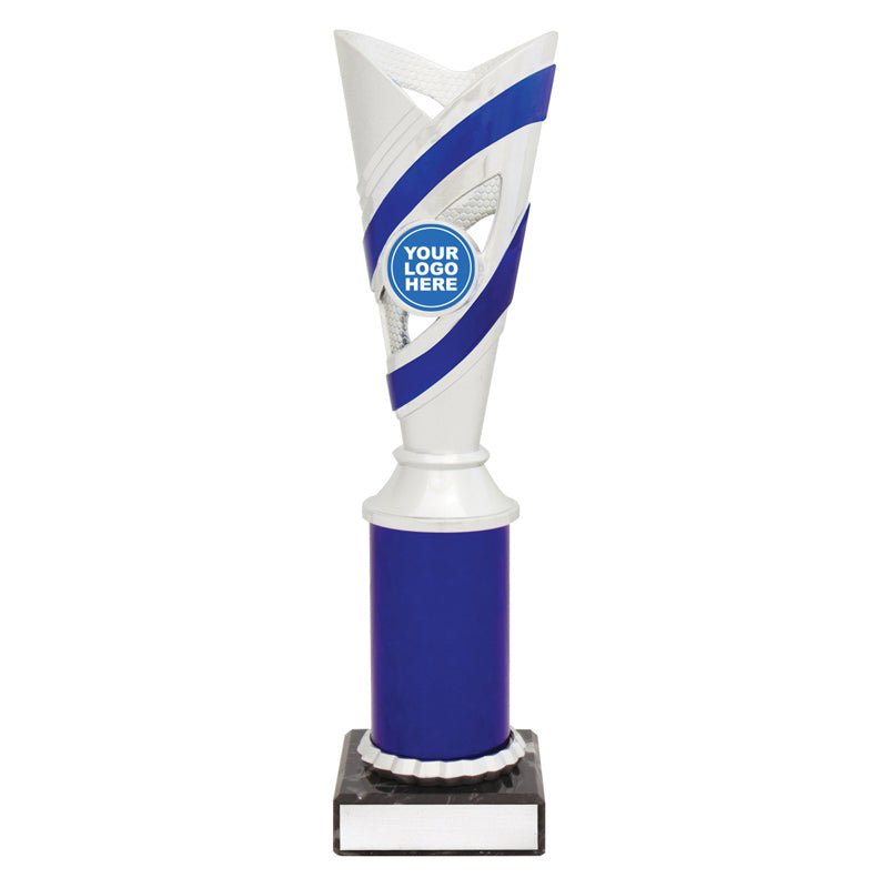 Curve Cups - Silver / Blue