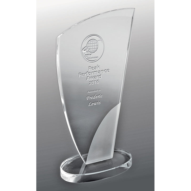 Designer Sandblasted Glass - Wedge