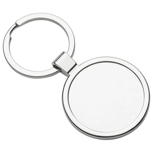 Shiny Metal Keychain with Split Ring.