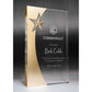 Golden Glow Acrylic Rectangle