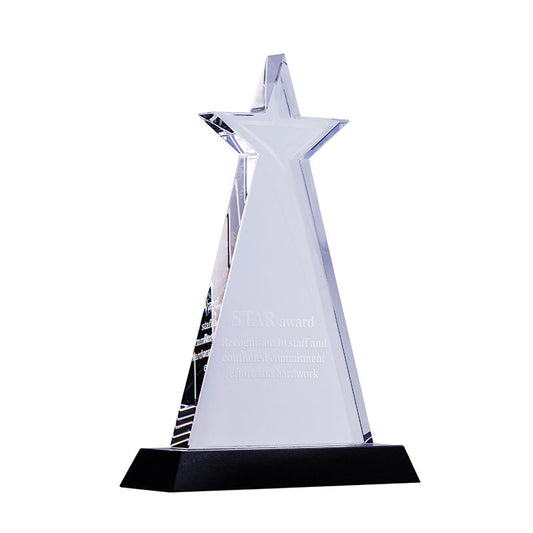 Black and Clear Crystal - Star