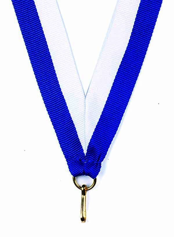 Royal Blue-White Ribbon